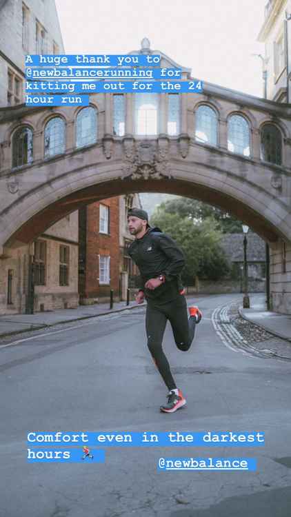 The 23-year-old wanted to run 30 marathons in 30 days but his body had other ideas