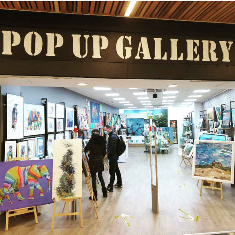 The pop up gallery was forced to shut last month