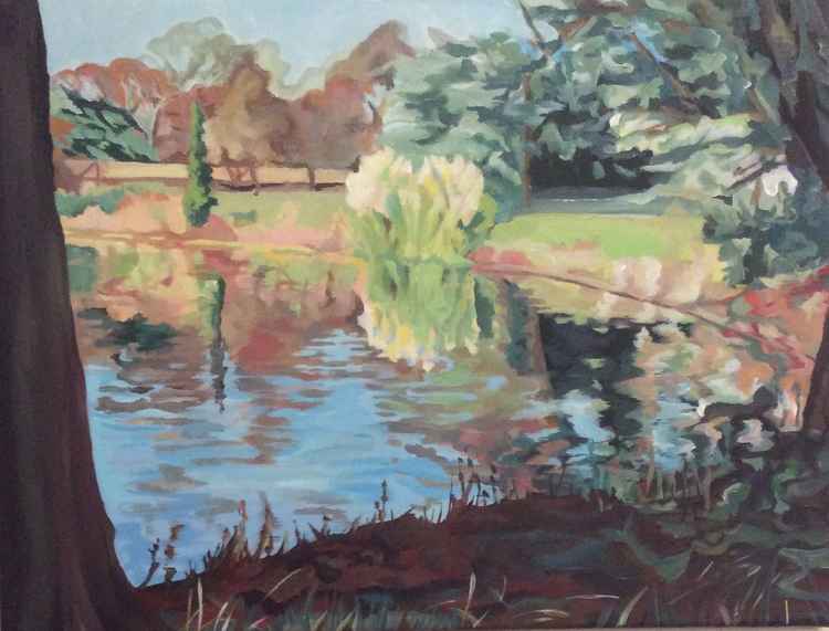 Winter sunshine in Gunnersbury Park 30 x 40cm - £60