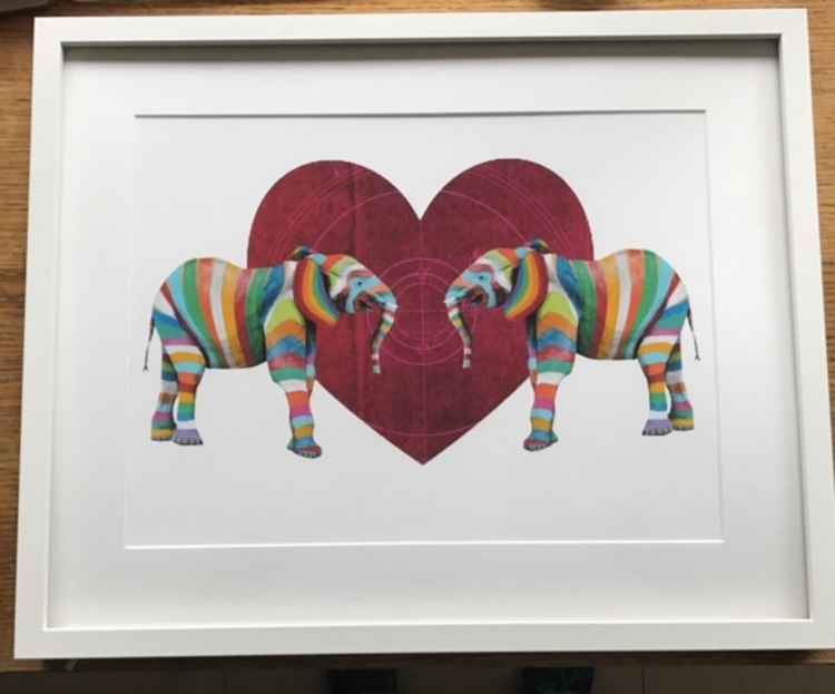 Rainbow Animal Art by Raph Thomas. From £30 unframed and from £45 framed