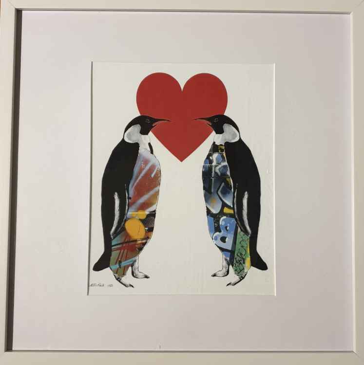 Well known to be faithful for life, pictures of penguins are charming love tokens. From £45 framed