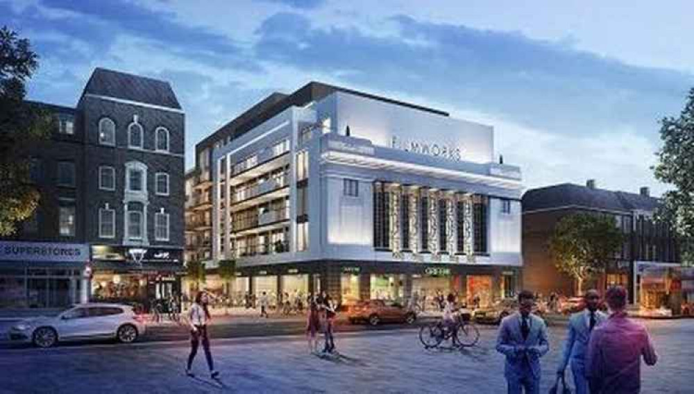 A CGI image of the how the Filmworks development will look like. Image Credit: St George Plc