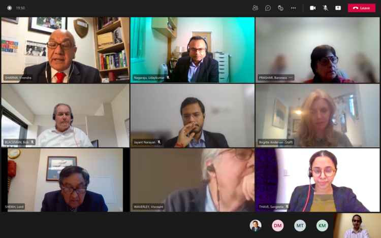 Screenshot of the virtual meeting. Image Credit: Virendra Sharma