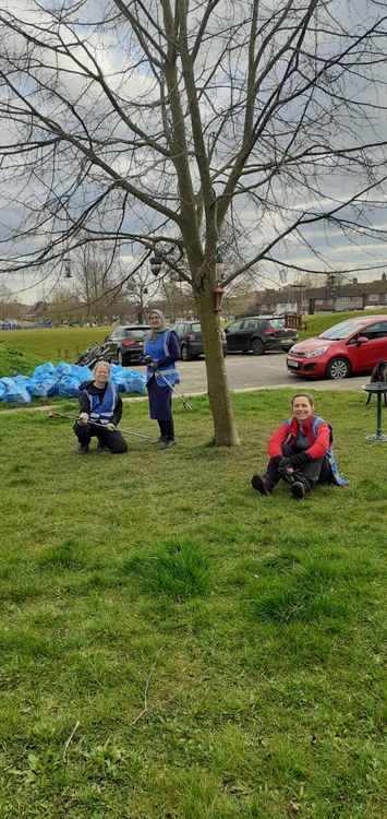 Gracie, Eva and Hanifa in Northolt. Image Credit: LAGER Can