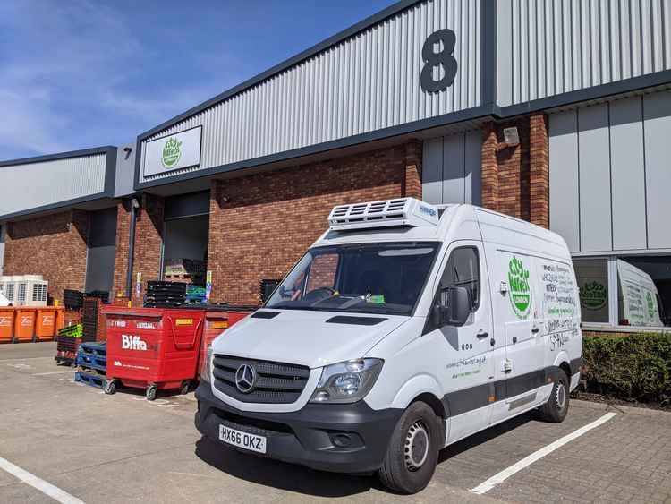 City Harvest hosted in a donated warehouse from company Segro at Acton Park industrial estate. Image Credit: Anahita Hossein-Pour