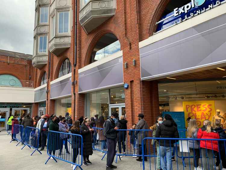 Primark had the longest queue of any shop