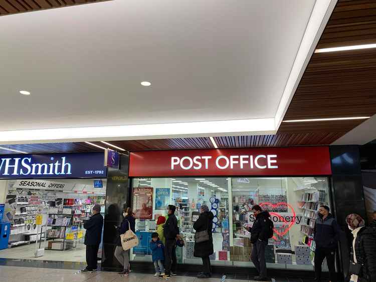 The Post Office in WHSmith traditionally had a queue outside