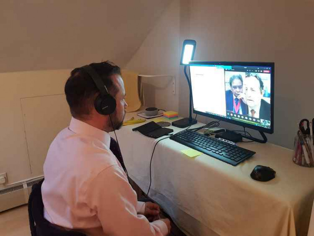 Councillor Gary Malcolm quizzes Ealing Council Leader, Julian Bell, on Zoom