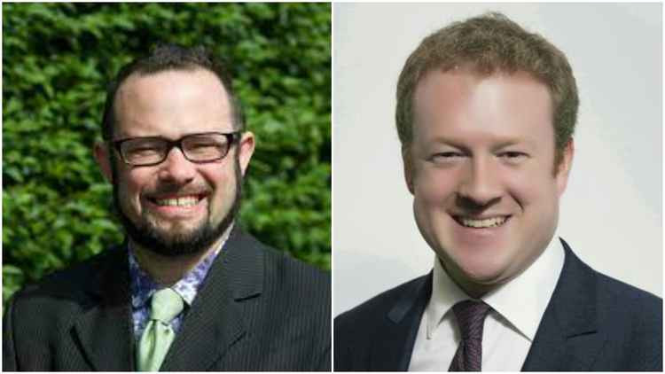 Both Gary Malcolm (left) and Greg Stafford (right) congratulated Peter Mason on his election