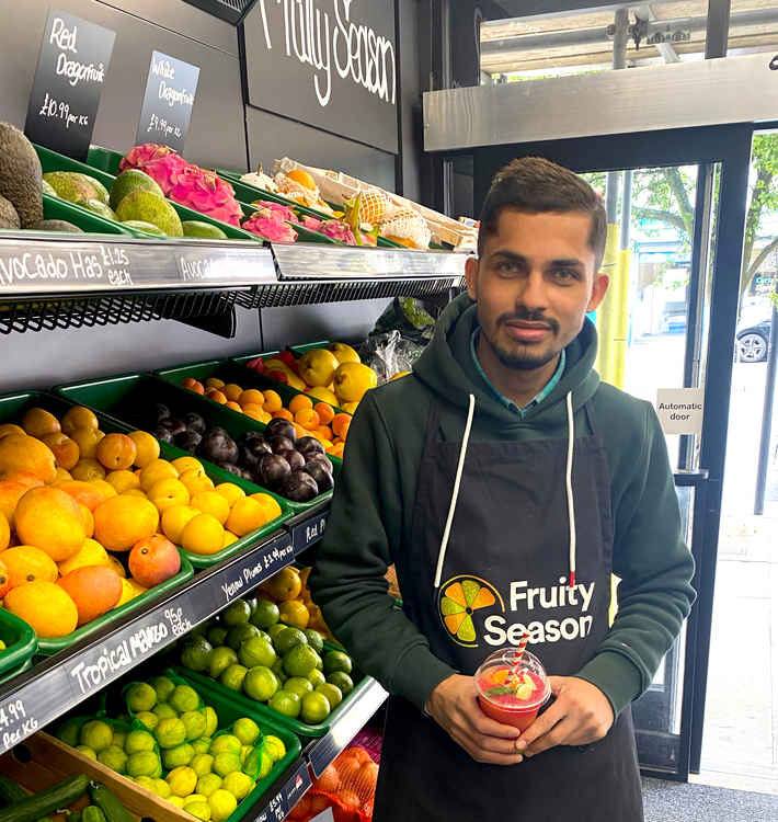 Rishab - greengrocer customer service