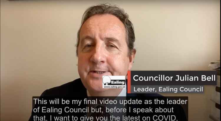 Julian Bell will be replaced as leader of Ealing Council on Tuesday. Image Credit: Ealing Council