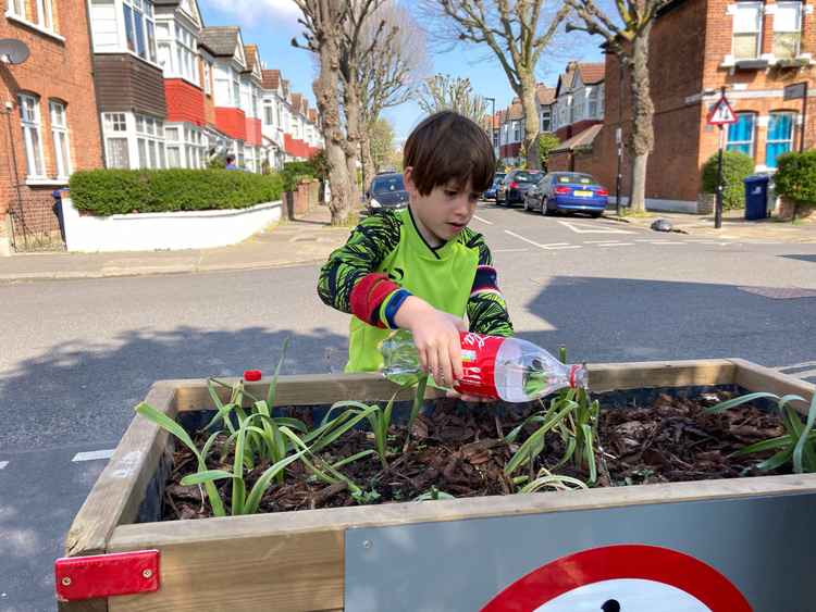 He's a big Brentford fan and wants to help the bees by growing bee-friendly plants