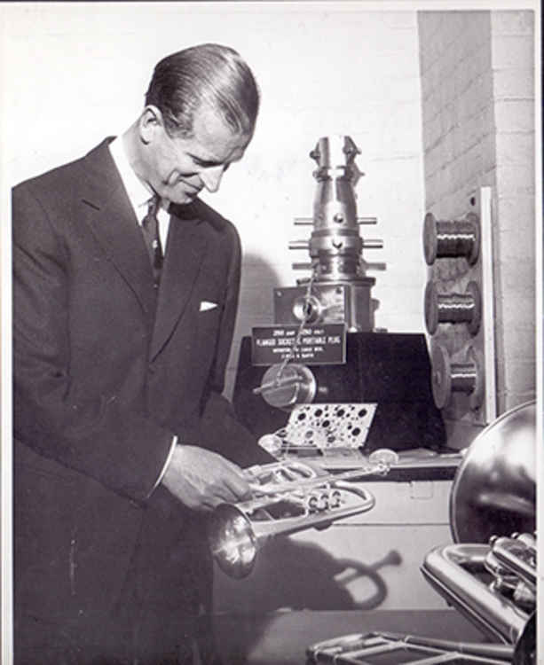 In 1960, he visited the Tin Research Institute in Perivale. Image Credit: Ealing Council