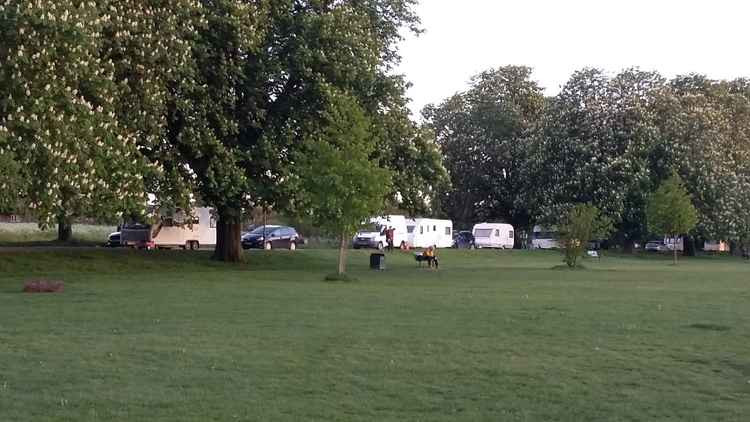 Last month's encampment on Ealing Common. Image Credit: Joanna Dabrowska Twitter