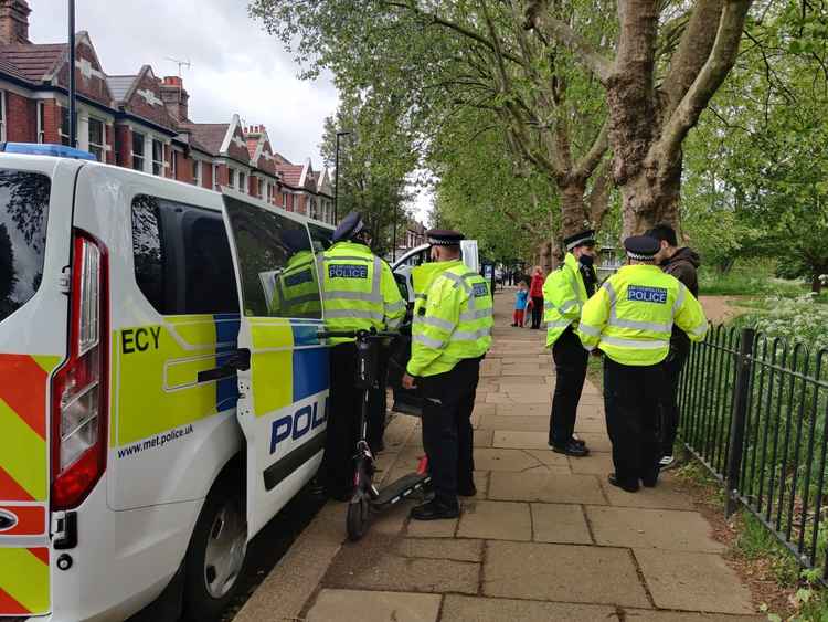 Safer neighbourhood teams from Hanger Hill, Southfields and East Acton were all involved in the operation. Image Credit: Ealing Police