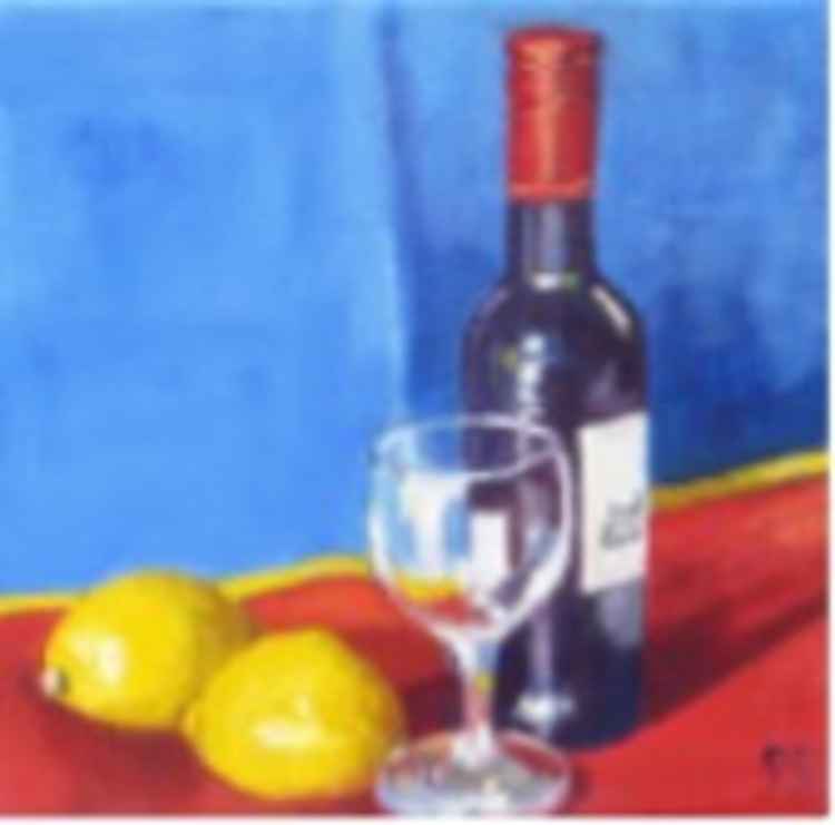 Wine O'Clock oil painting by Penny Duszynski