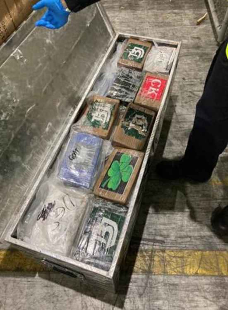 The drugs were seized at Sydney Airport on May 15. Image Credit: National Crime Agency