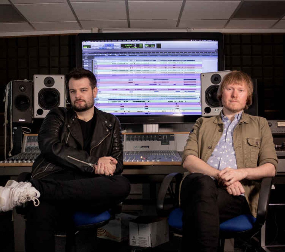 Music lecturers, Ben Bushell (left) and Daniel Pratt (right) who will run the label at UWL. Image Credit: University of West London