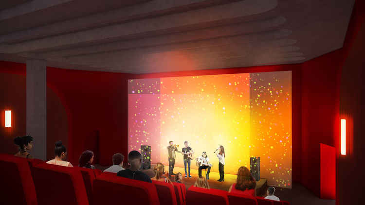 The new cinema will feature three screens. Image Credit: Studio 163