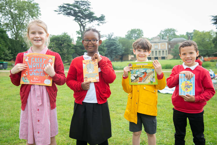 Pupils from West Acton Primary School, St John's Primary School and Woodlands Academy took part in the event, with each child also taking a book of their choice home. Image Credit: City Press