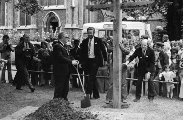 Luke FitzHerbert at the Brent River Park Inauguration ceremony, July 29 1975. Image Credit: Colin Miell