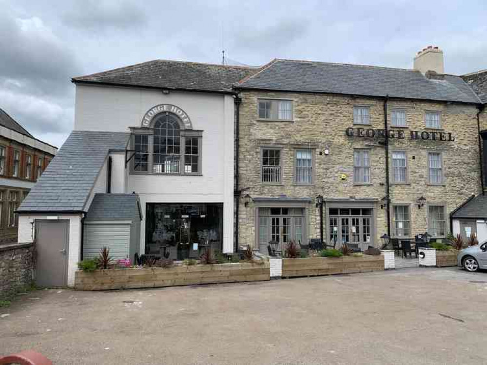 The George Hotel, Axminster, with an outside area which will help them adhere to regulations about the serving of alcohol