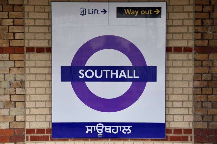 Signs retain Punjabi translation. Credit: Transport for London