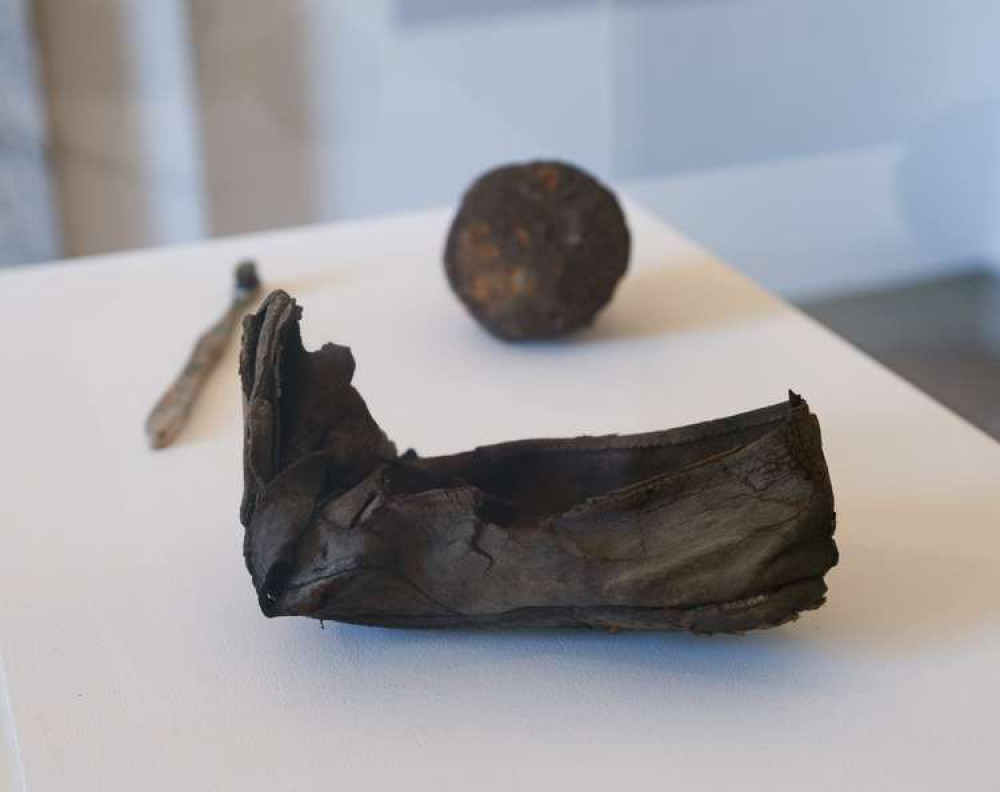 An old shoe to kick away evil, found during the restoration of the Pitzhanger Manor and Gallery. (Image: Pitzhanger Manor & Gallery)