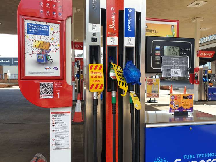 Store staff are unable to say when petrol will be available due to the changing situation. (Image: Hannah Davenport)