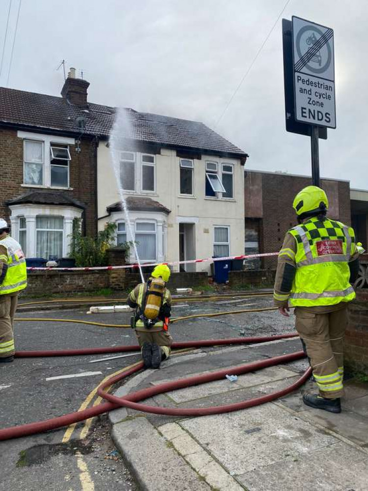 One man has been treated at the scene. (Image: London Fire Brigade)