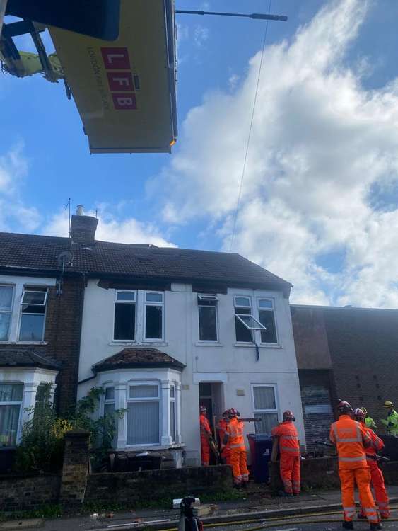 Firefighters are expected to stay at the scene for some time. (Image: London Fire Brigade)