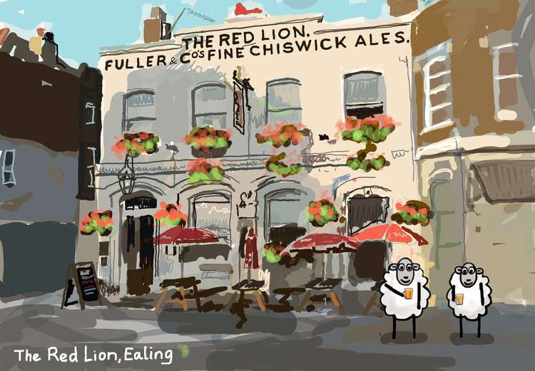 Stephen Doak's cartoon sheep Colin visits all the local landmarks.