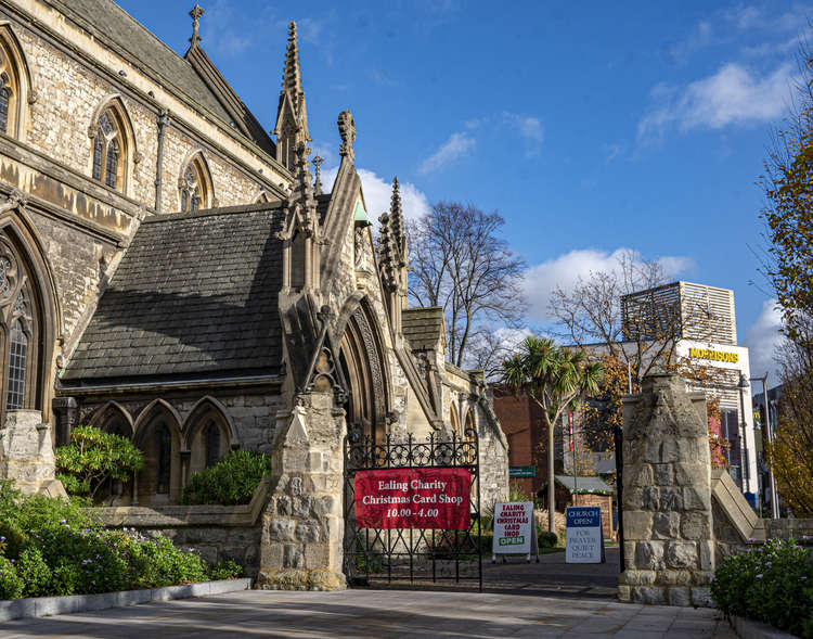 The entrance to the annual Card Shop, at the Church of Christ the Saviour, Ealing Broadway. (Image: ECCCS)