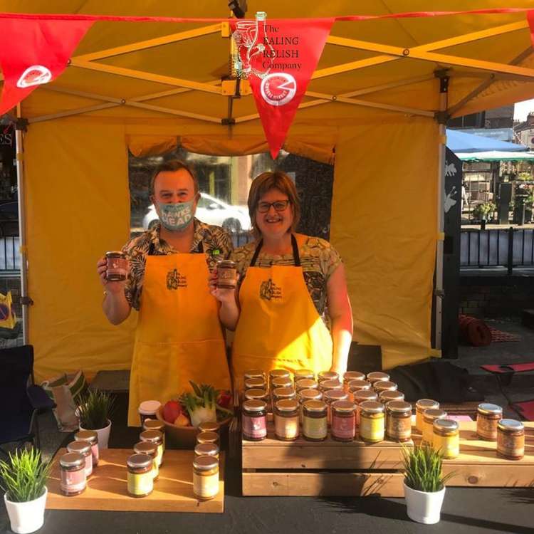 Sue and Jim have featured at the Chiswick Cheese market and Ealing Dickens Yard. (Image: Ealing Relish Company)