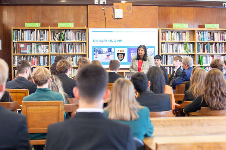 Students raised issues of biodiversity loss, high-rise developments and climate justice. (Image: MP Rupa Huq)