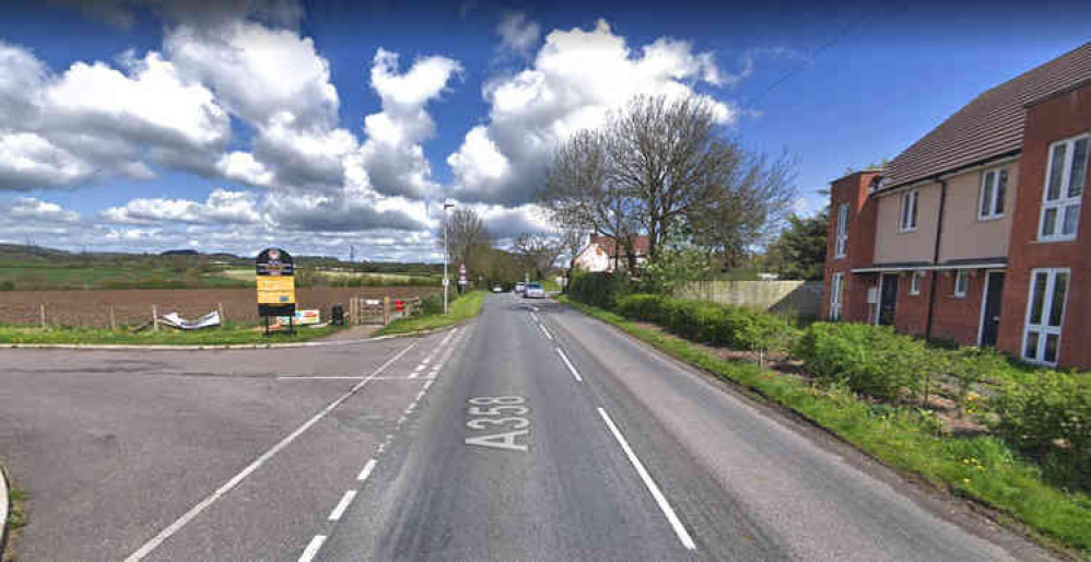 Councillors are hoping to reduce the speed limit to 30mph from the junction with Tiger Way on the A358 to the Weycroft traffic lights (photo from Google Maps)