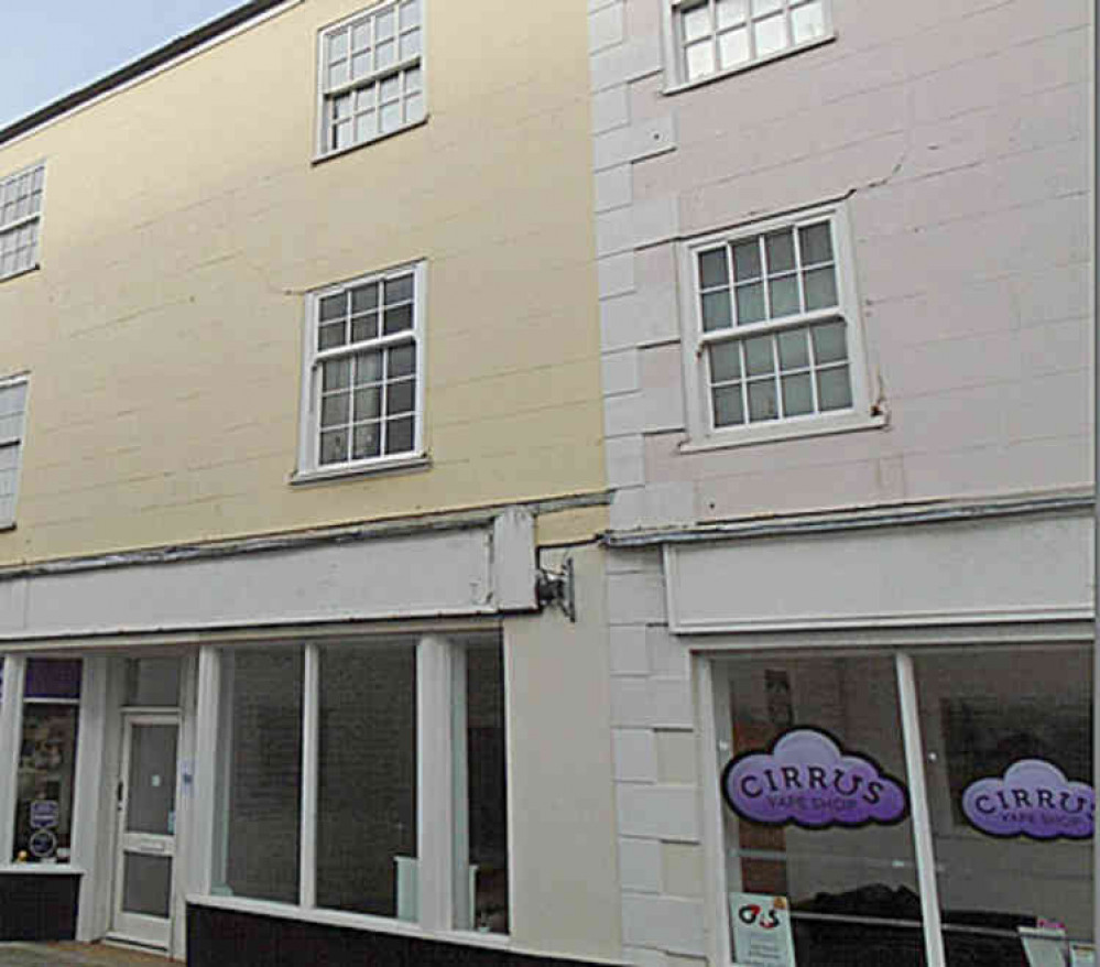 The site of the proposed micro-pub in Chard Street, Axminster