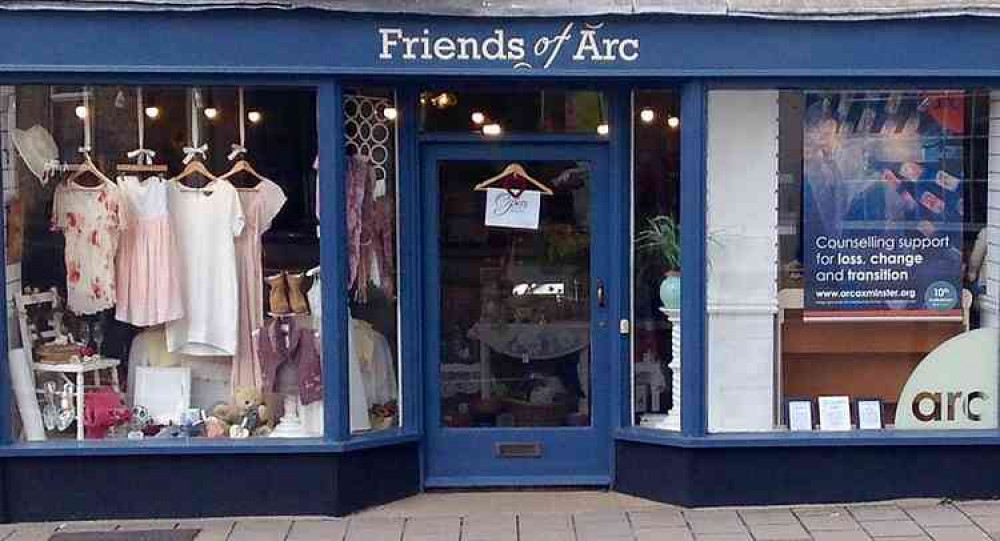 The shop run by the Friends of ARC in Chard Street, Axminster