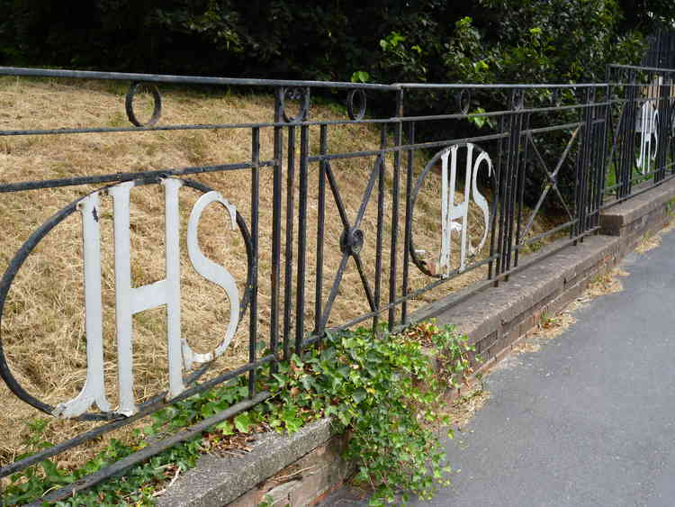 The JH Shand fencing in Ancor Hill, a reminder of the factory where many local people worked