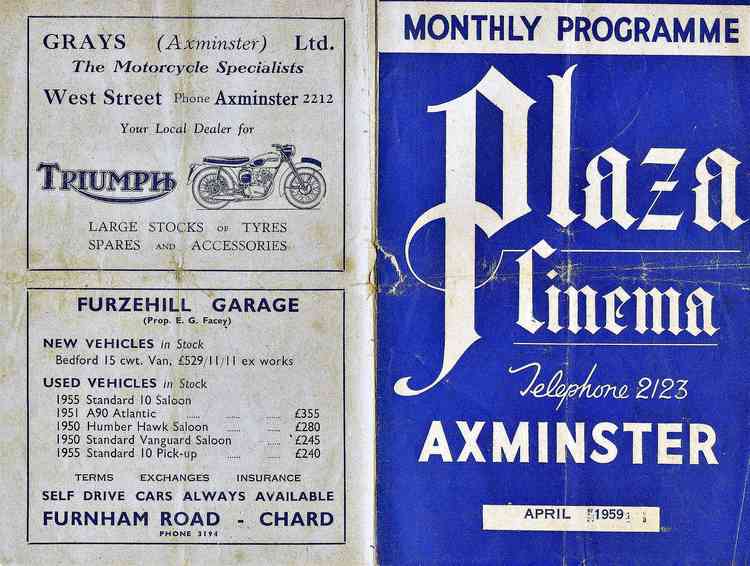 A programme from 1954