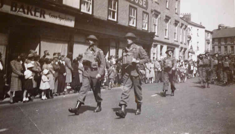 The Home Guard processing through Trinity Square