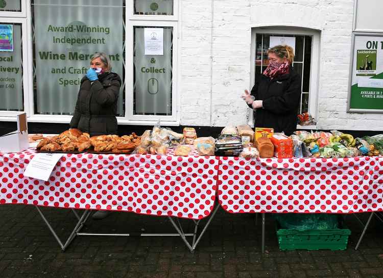 Volunteers from the project with their stall in Hampton Hill