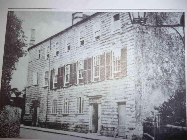 The Drill Hall in Silver Street in the 1950s (formerly Axminster Carpet Factory) now the Axminster Heritage Museum