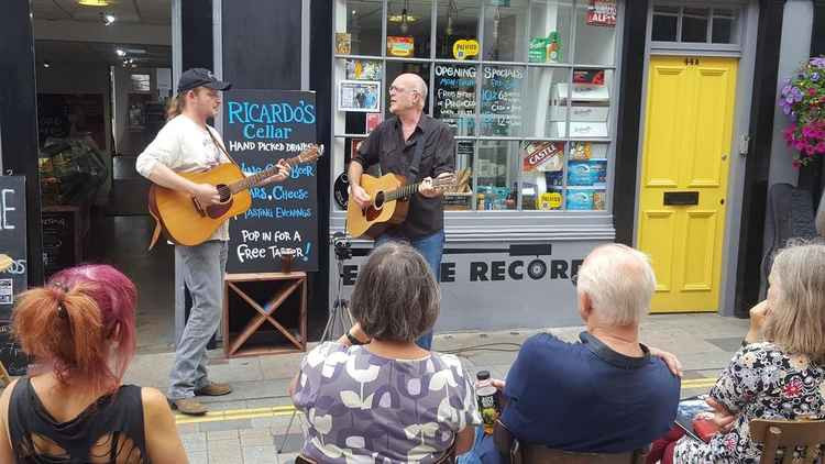 Local gig outside the record shop. All photos courtesy of Eel Pie Records