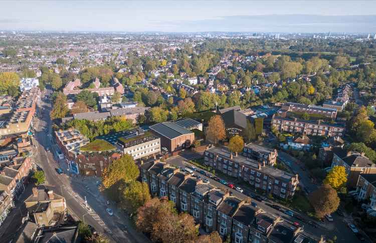 Aerial image of how the scheme will look