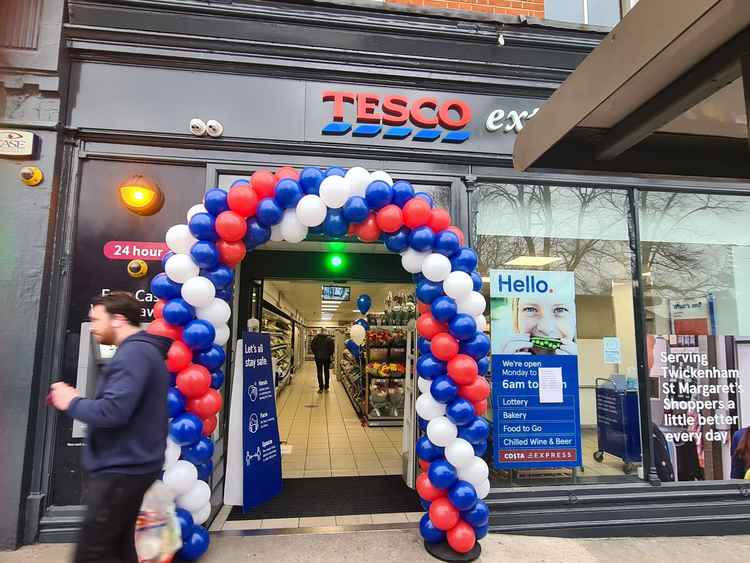 Entrance to Tesco Express