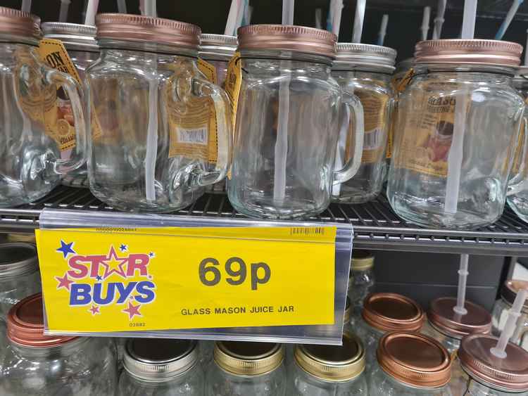 Mason jars for 69p