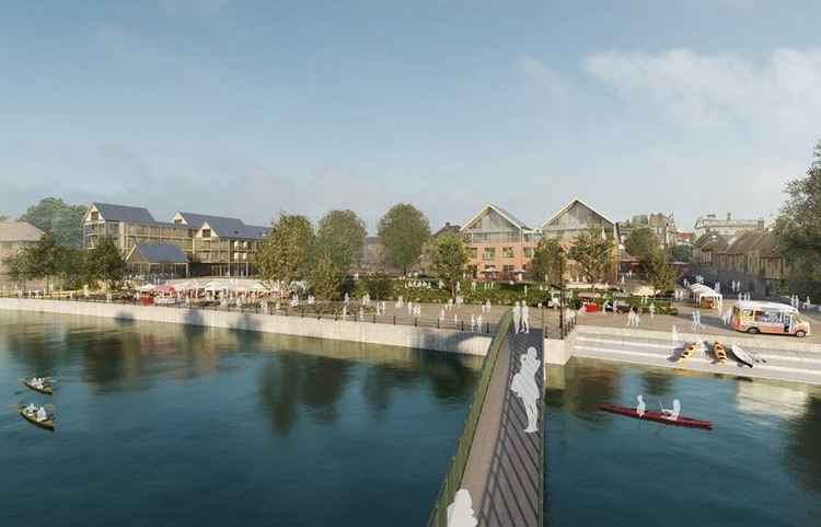 Artistic impression of the new riverside