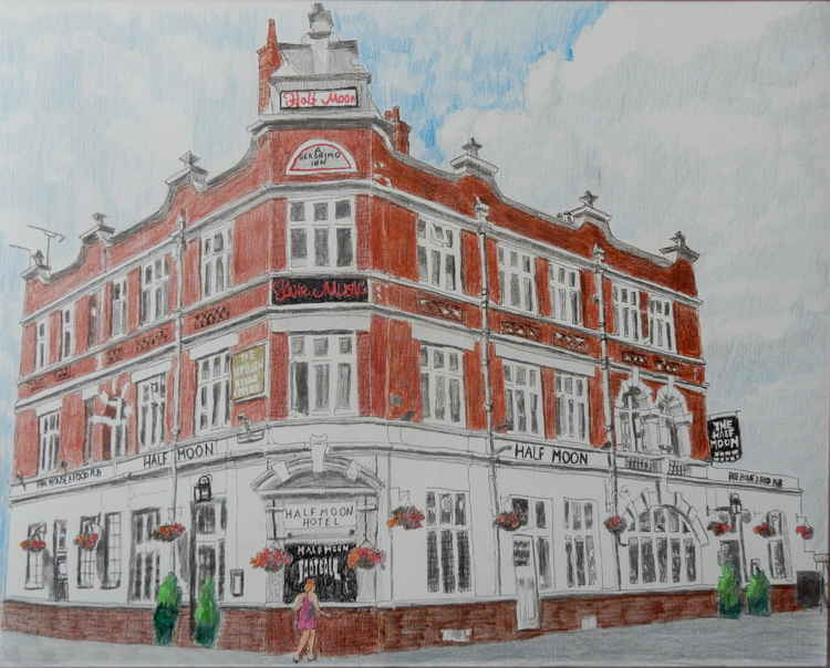 Half Moon Putney drawing by Stella Tooth