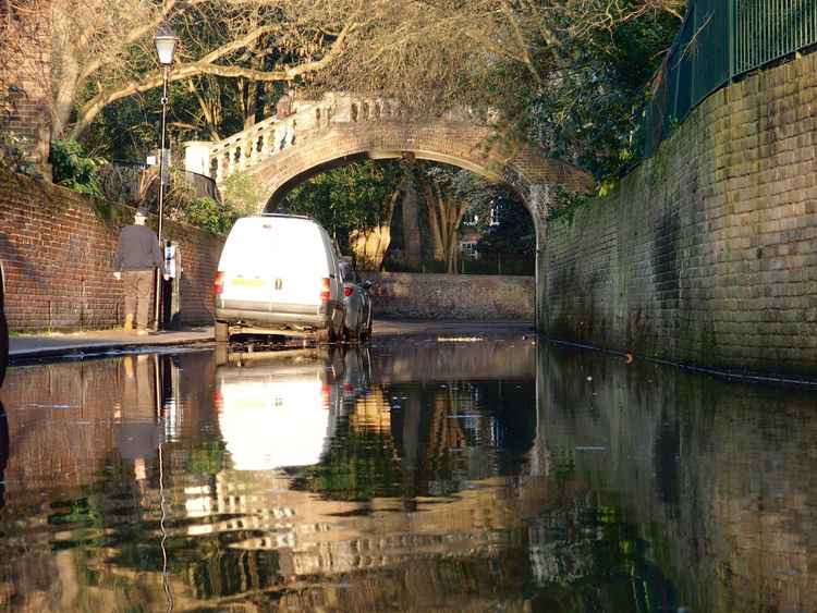 Flooded Twickenham near York House Gardens (picture: Ruth Wadey)